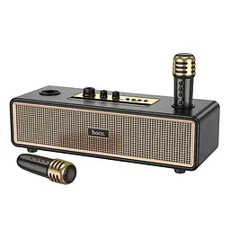 Bluetooth Колонка Hoco BS63 Graceful + два мікрофона Black