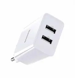 Зарядний пристрій Baseus Speed Mini Dual U 2USB 2.1A 10.5W Travel Charge White (CCFS-R02) - мініатюра 2
