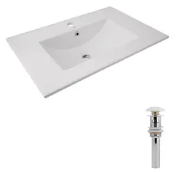 Раковина врізна меблева Qtap Albatross 720x460x180 White з донним клапаном QT01113070CW148474 - мініатюра 3