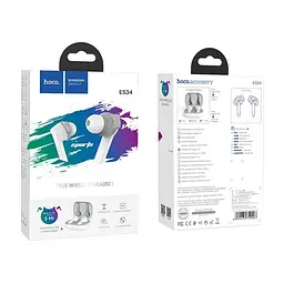 Стереогарнітура Bluetooth Hoco ES34 White - мініатюра 3