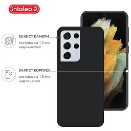Чохол до мобільного телефона Intaleo SoftShell Samsung Galaxy S21 Ultra Black (1283126563607) - мініатюра 3