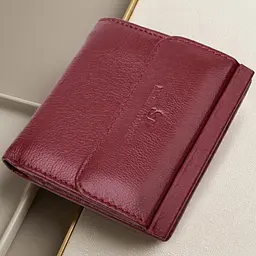 Невеликий жіночий гаманець з монетницею з натуральної шкіри ST Leather 22544 бордовий - мініатюра 1