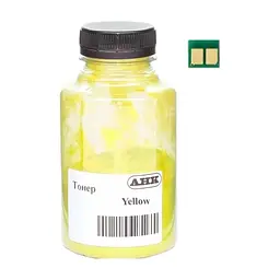 Тонер HP CLJ Pro 3203/3303, W2222A, чип, 40г Yellow AHK (50000774)