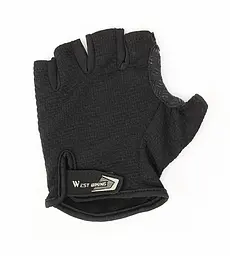Велорукавиці West Biking з короткими пальцями L Black (G0001089)