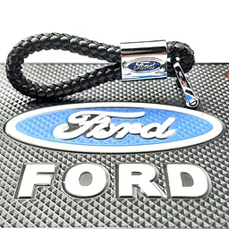 Стильний шкіряний брелок з логотипом Ford - мініатюра 4