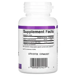 Суміш токоферолів Natural Factors Mixed Vitamin E 268 mg, 90 капсул для антиоксидантного захисту - мініатюра 2