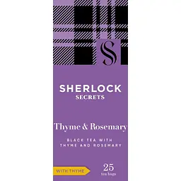 Чай чорний Sherlock Secrets Thyme & Rosemary 45 г (25 шт x 1.8 г) - мініатюра 2