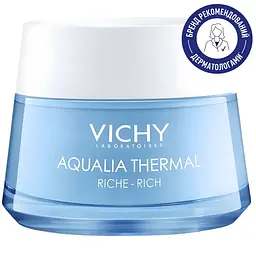 Уцінка. Насичений крем для глибокого зволоження Vichy Aqualia Thermal для сухої шкіри 50 мл
