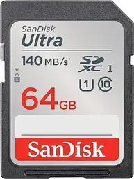 Карта пам'яті SDXC, 64Gb, Ultra, Class10 UHS-I U1 SanDisk teh0028472