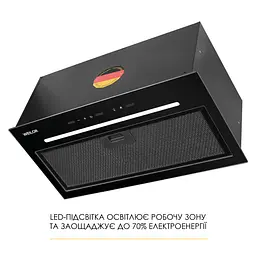 Витяжка повновбудована WEILOR LUNA WBG 59 BLACK SILENCE - мініатюра 4