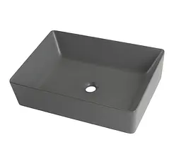 Умивальник накладний Mixxus Premium Quadro-0108 550x390x145 мм MP6652, Графит - мініатюра 8