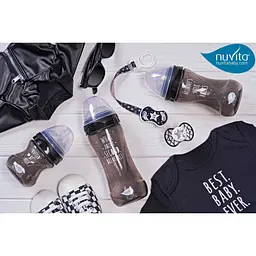 Пустушка Nuvita 7065 Air55 Cool симетрична 0m+ BABY STAR чорна NV7065IB - мініатюра 9