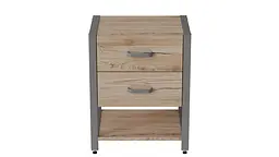 Тумба універсальна Ferrum-decor Вів'єн 2/1 50x41x40 чорний ДСП Дуб Сан-Марино 16мм (FRD-104172) - мініатюра 7