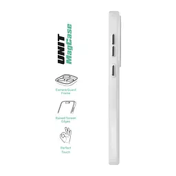 Чехол Samsung Galaxy S26 Plus 5G, Unit MagSafe, белый, прозрачный, магсейф, противоударный, магнитный, панель-накладка с поддержкой MagSafe, с поддержкой беспроводной зарядки, TPU+PC, защита всего корпуса, ударопрочный, ArmorStandart (ARM89450) - мініатюра 3