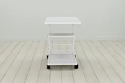 Стіл приставний Ferrum-decor Адан 62x40x60 метал Білий ДСП Білий 16мм (FRD-102491) - мініатюра 3