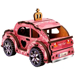Дерев'яний 3D конструктор Turbo Princess Puz-00969, 70 деталей - мініатюра 7