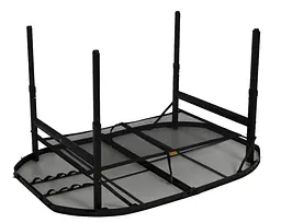 Стіл Bo-Camp Northgate Oval 120x80 cm Black/Grey (1404187) - мініатюра 2