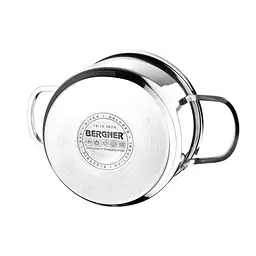 Набір каструль Bergner Classic, 1,7 л, 2,3 л, 3,3 л, 6 предметів (BG-6284) - мініатюра 2
