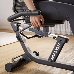 Горизонтальний велотренажер Hop-Sport HS-4500L Arkil чорно-золотистий - мініатюра 9