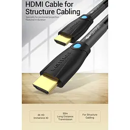 Кабель Vention HDMI to HDMI V2.0 8m Black (AAMBK) [170510] - мініатюра 2