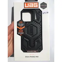 Протиударний чохол UAG Monarch Pro MagSafe (Original) для iPhone 16 Pro (6.3") Carbon Fiber 114456114242 - мініатюра 3