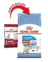 Сухий корм для цуценят собак середніх порід Royal Canin Medium Puppy, з м'ясом птиці, 1 кг (30030101) - мініатюра 2