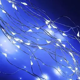 Новорічна конусна гірлянда 2 м 10 ниток LED 200 лампочок Синій - мініатюра 4