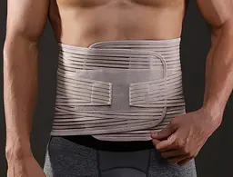 Бандаж спинно-поясничный ортопедический MedOrtho XXL, с ребрами жесткости, эластичный