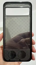 Оригінальний протиударний силіконовий чохол Tech21 Evo Check для Google Pixel 8 Pro Smokey Black - мініатюра 7