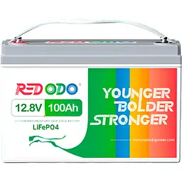 Акумулятор Redodo LiFePO4 12V (12.8V/100Ah/1280Wh) (R12V100-HEAT-HE-4-A100) [111871] - мініатюра 2