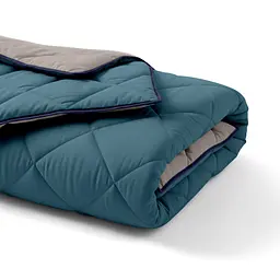 Покривало Cosas OCEAN SAND CS4 200х230 см стьобане двостороннє на ліжко та диван (Blanket_68Sky_84Quartz_kt_87DarkBlue_200x230) - мініатюра 2