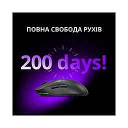 Мишка Lorgar MSA10W Wireless Gaming Black (LRG-MSA10W-BK) - мініатюра 8