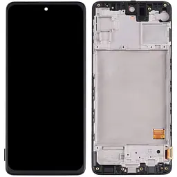 Дисплей Samsung M317 Galaxy M31s чорний, OLED, з рамкою