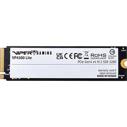Накопичувач SSD Patriot m.2 NVMe 4TB Viper VP4300 Lite (VP4300L4TBM28H) - мініатюра 3