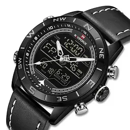 Наручний годинник чоловічий Naviforce Strike NF9144 Black White, NF9144 B/W/B (15213) - мініатюра 2