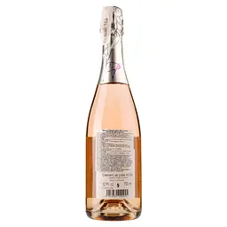 Вино ігристе Domaine des Deux Vallees Cremant de Loire Rose Brut, рожеве, брют, 12,5%, 0,75 л (33683) - мініатюра 2