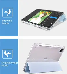 Чохол-книжка Comma Joy PU with Pencil Slot для Apple iPad Pro 11 (2024-2025) Gray [111045] - мініатюра 5