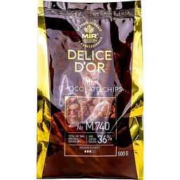 Шоколад молочный Delice D'or М740, 36% калеты 0.5 кг