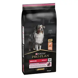 Сухий корм собак середньої породи Purina Pro Dog Medium Adult Sensitive Skin з лососем і рисом 14 кг 12375802 - мініатюра 2