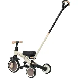 Дитячий велосипед QPlay Stager 3 в 1 з ручкою, біговел, Beige-Brown (T80STAGERBeigeBrown) - мініатюра 9
