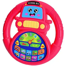 Інтерактивна іграшка кермо Limo Toy "Мандрівничок: Автосвіт" M 6304, 18 см, українська