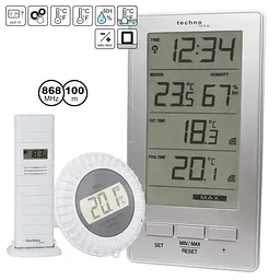 Термогігрометр Technoline WS9069 IT Silver (WS9069), Сріблястий - мініатюра 6
