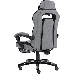 Геймерське крісло GT Racer X-2749-1 Fabric Gray\Black Suede [121451] - мініатюра 4