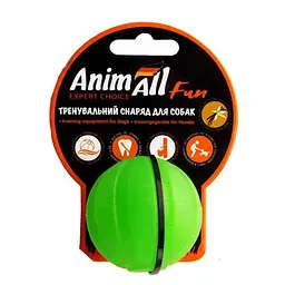 Іграшка AnimAll Fun тренувальний м'яч для собак 5 см зелена