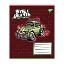 Зошит Yes Steel Beasts А5 12 аркушів лінія (767710), в асортименті - мініатюра 3