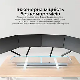 Геймерський стіл Sihoo D07 1.6m Maple/White (D07B-102/D07J-102-AB) - мініатюра 10