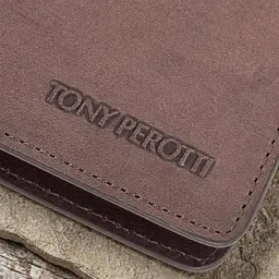 Горизонтальне портмоне Tony Perotti з натуральної шкіри Metropolis 3559 (90009) Коричневе - мініатюра 6