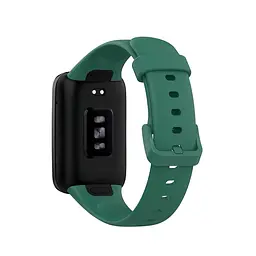 Силіконовий ремінець Tamister для Xiaomi Mi Smart Band 7 Pro Green - мініатюра 2