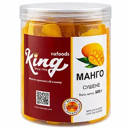Манго сушене King банка 500 г - мініатюра 1