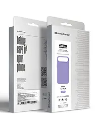 Силиконовый чехол с MagSafe для Apple iPhone 17 Air, ICON2 MagCase, фиолетовый, противоударный, панель с мягкой подкладкой, защита всего корпуса, поддержка беспроводной зарядки, совместим с защитными стеклами и пленками, ArmorStandart (ARM86667) - мініатюра 10